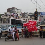 Ballonverkaeufer unterwegs