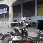 Ausfahrt Motorradparkhaus