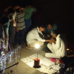 Taetowieren lassen im Dunkeln